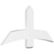 Ekena Millwork Bellingham Architectural Grade PVC Gable Bracket, 48"W x 24"H x 2"D x 6"F, 12/12 Pitch GBP048X24X0206BEL00 - alternate 1